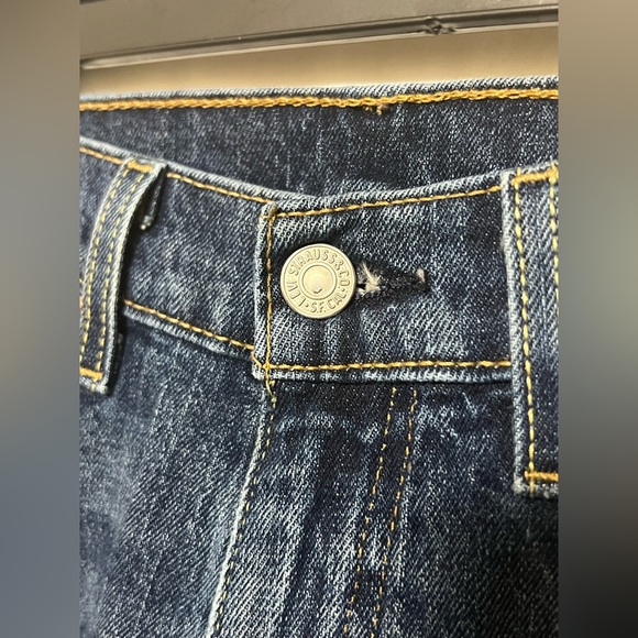 Levi's 505 Regular Fit Straight Leg Low-Stretch Denim Jeans Classic - Picture 6 of 11